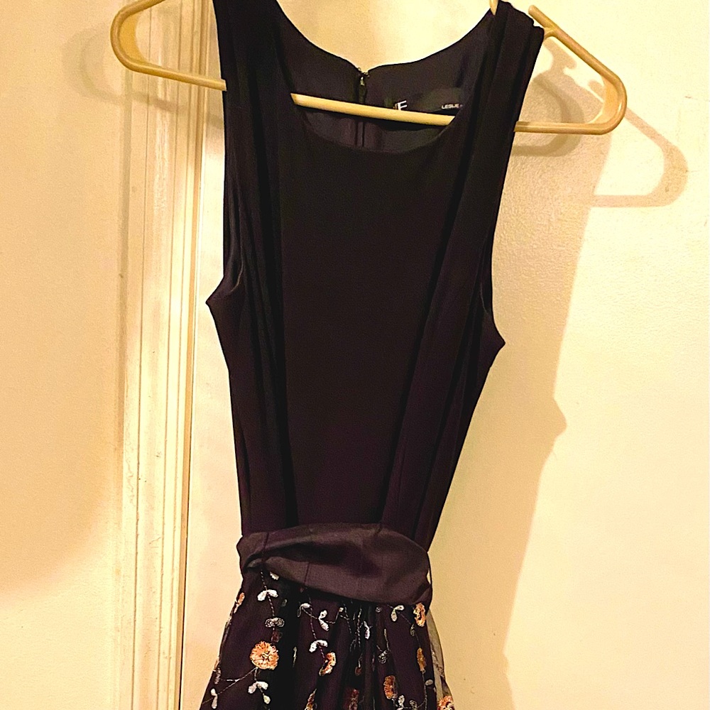 Leslie Faye Chiffon semi formal dress. Never worn, like new.
